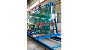 我司新品“電動(dòng)地軌車(chē)”用于輸送重載衛(wèi)浴玻璃制品，解決易碎品人工上下貨困難